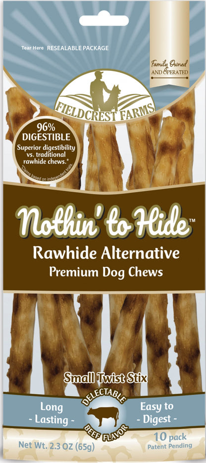 Fieldcrest Farms Nothin' To Hide Rawhide Alternative Small Twist Stix