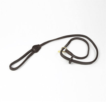 Shires Digby & Fox Rolled Leather Slip Dog Lead