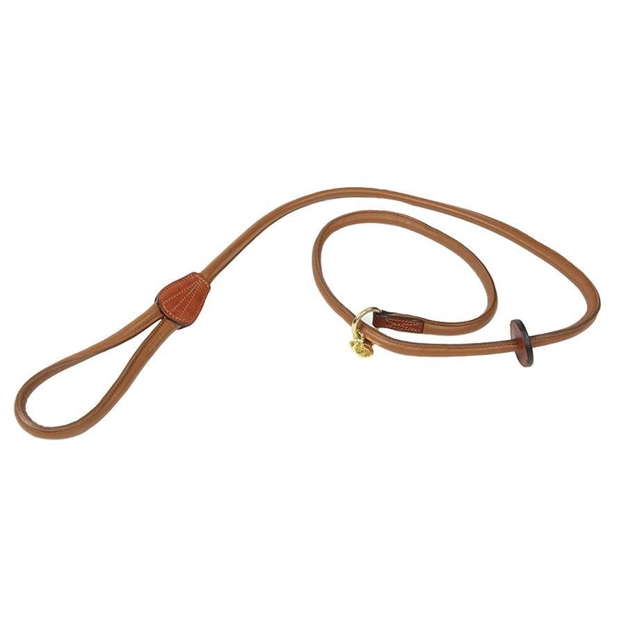 Shires Digby & Fox Rolled Leather Slip Dog Lead