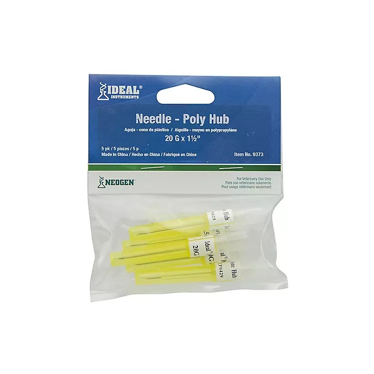 Ideal Polypropylene Hub Needle Pack - 5 Pack