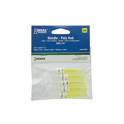 Ideal Polypropylene Hub Needle Pack - 5 Pack