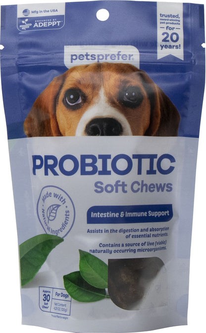 PetsPrefer Probiotic Digestive Health Soft Chew Dog Supplement