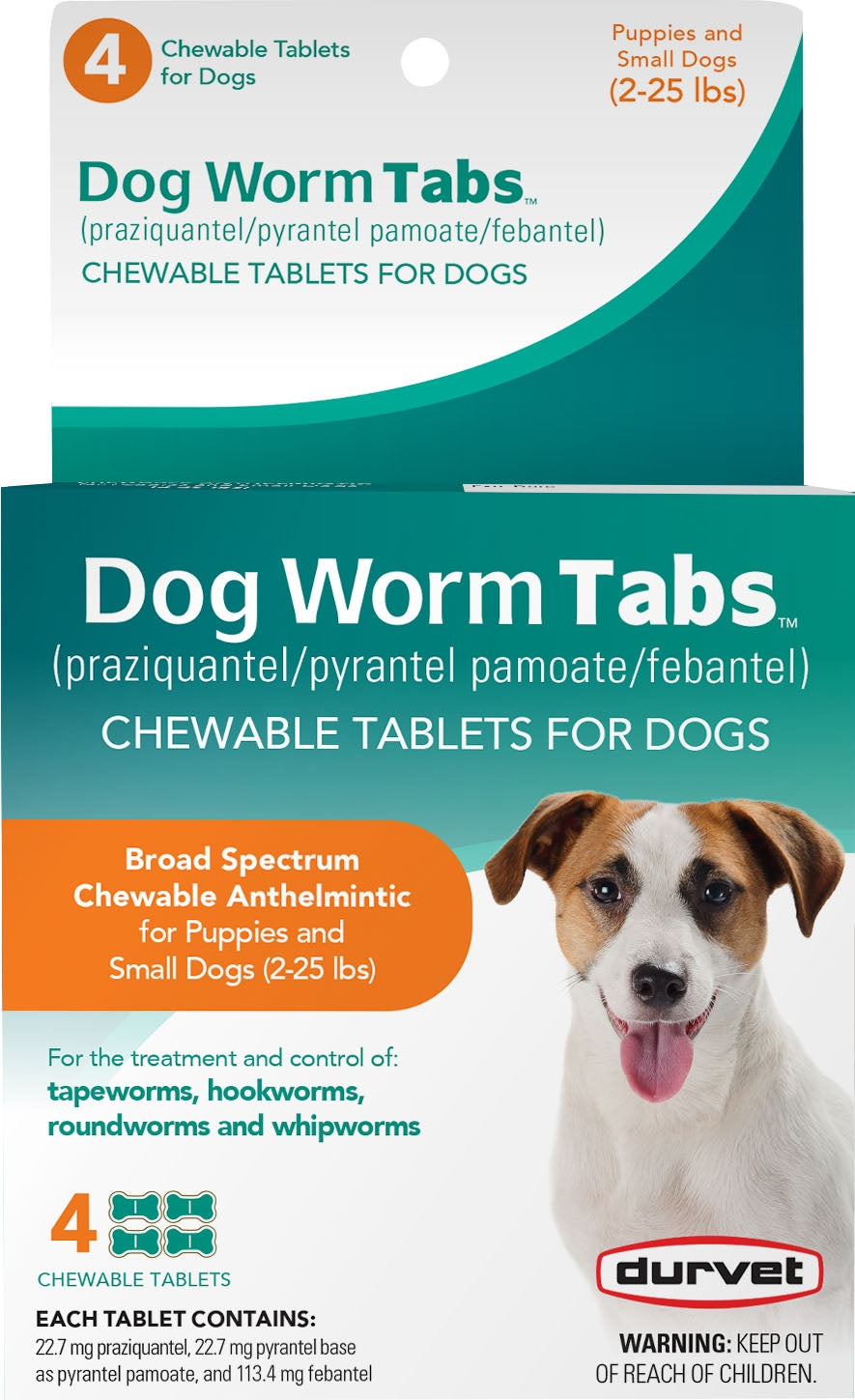 Durvet Dog Worm Chewable Tabs