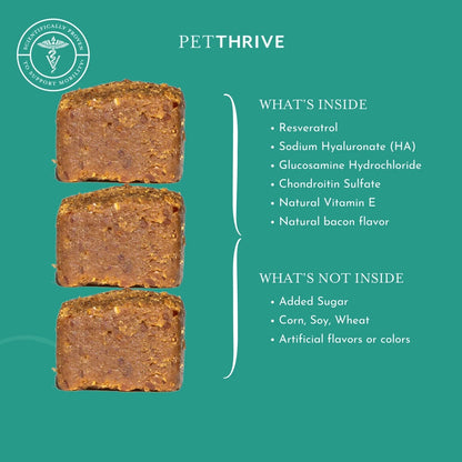 PetThrive Soft Chews with Resveratrol for Large Dogs