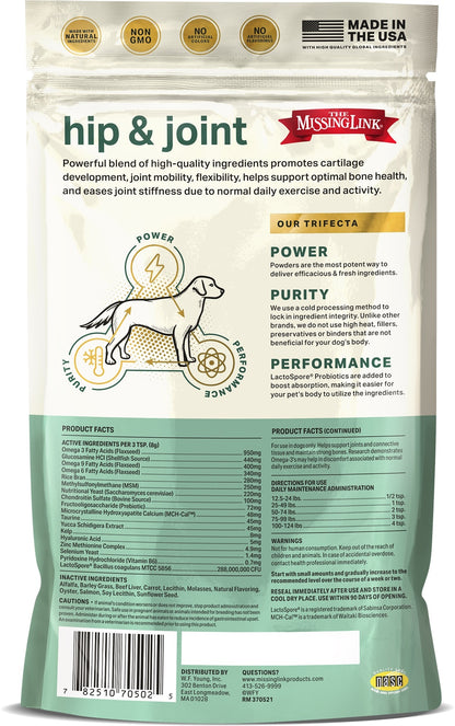 Missing Link Superfood Powders Hip & Joint Supplement for Dogs