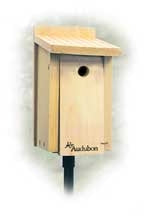 Audubon Wren Chickadee House Handcrafted Cedar