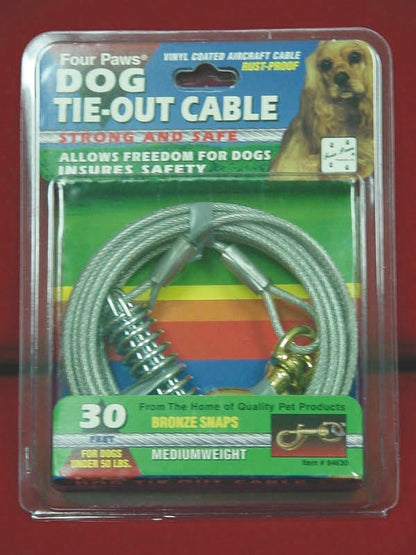 Medium Weight Tie Out Cable For Dogs