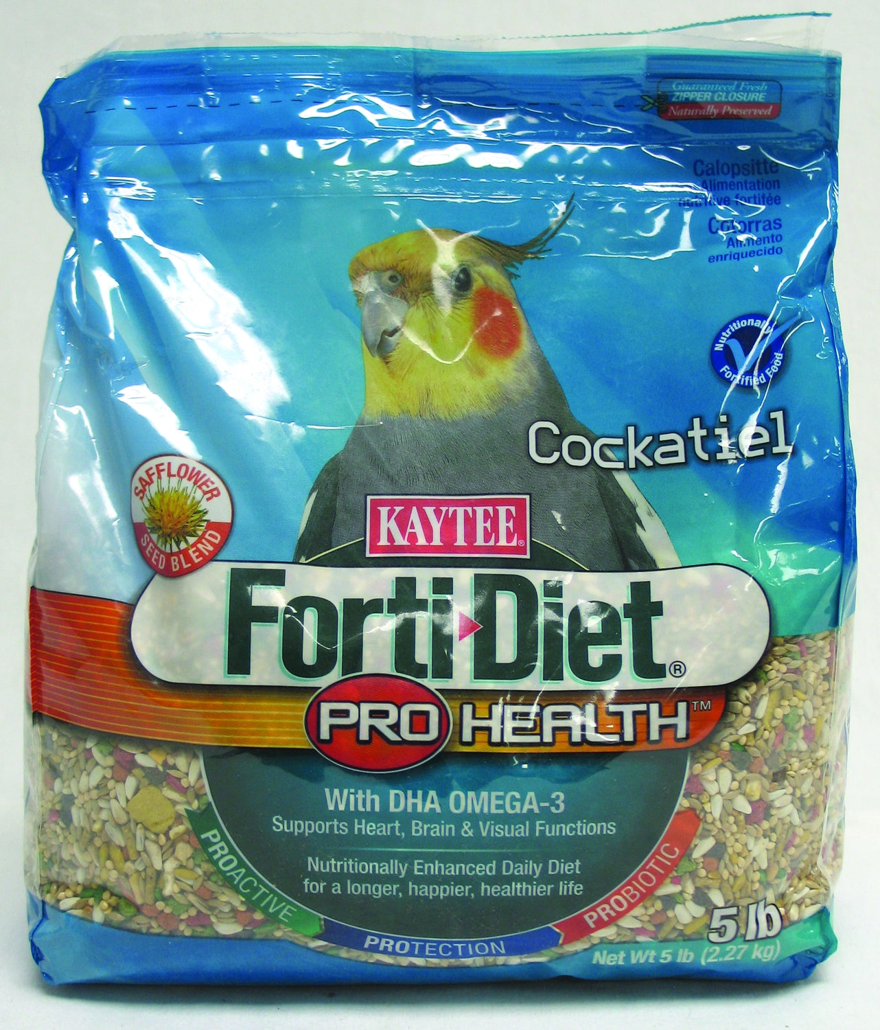 Kaytee Forti-Diet Pro Health Cockatiel Diet W Safflower