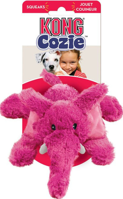 KONG Cozie Elmer Elephant Plush Dog Toy