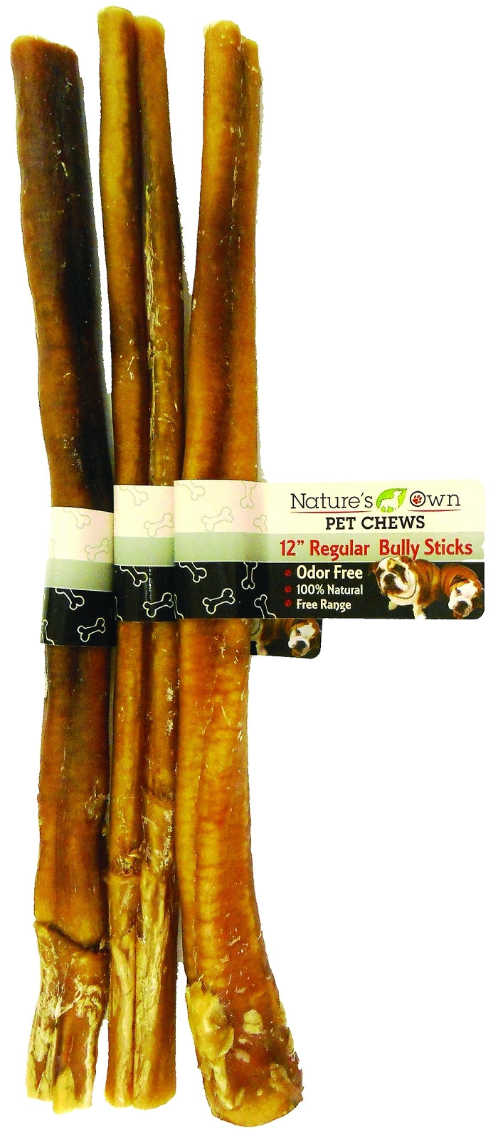 Nature's Own Pet Chews Regular Bully Stick Odor-Free