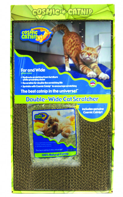 Cosmic Catnip Double Wide Corrugated Cat Scratcher