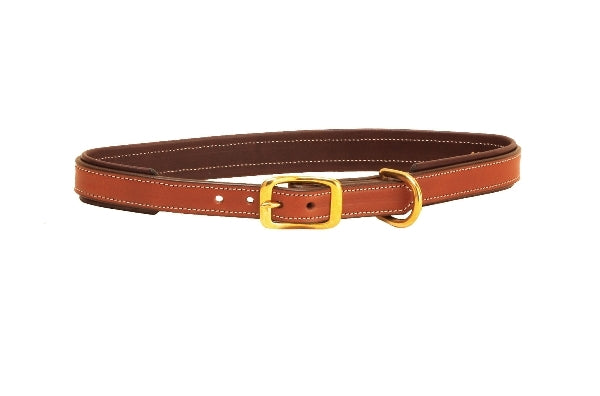 Tory Leather 2-Tone Padded Leather Dog Collar