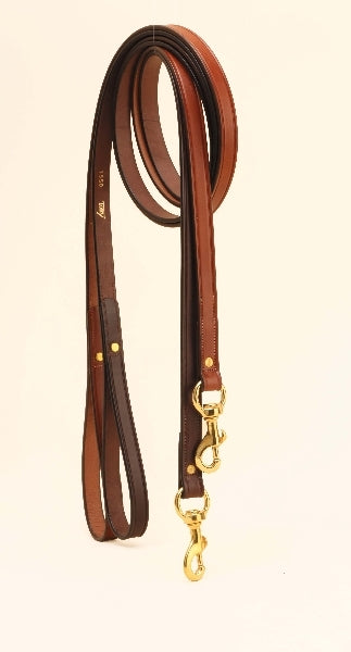 Tory Leather Plain Creased Leather Dog Leash