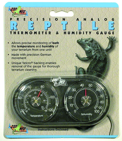 Zoo Med Dual Thermometer / Humidity Gauge