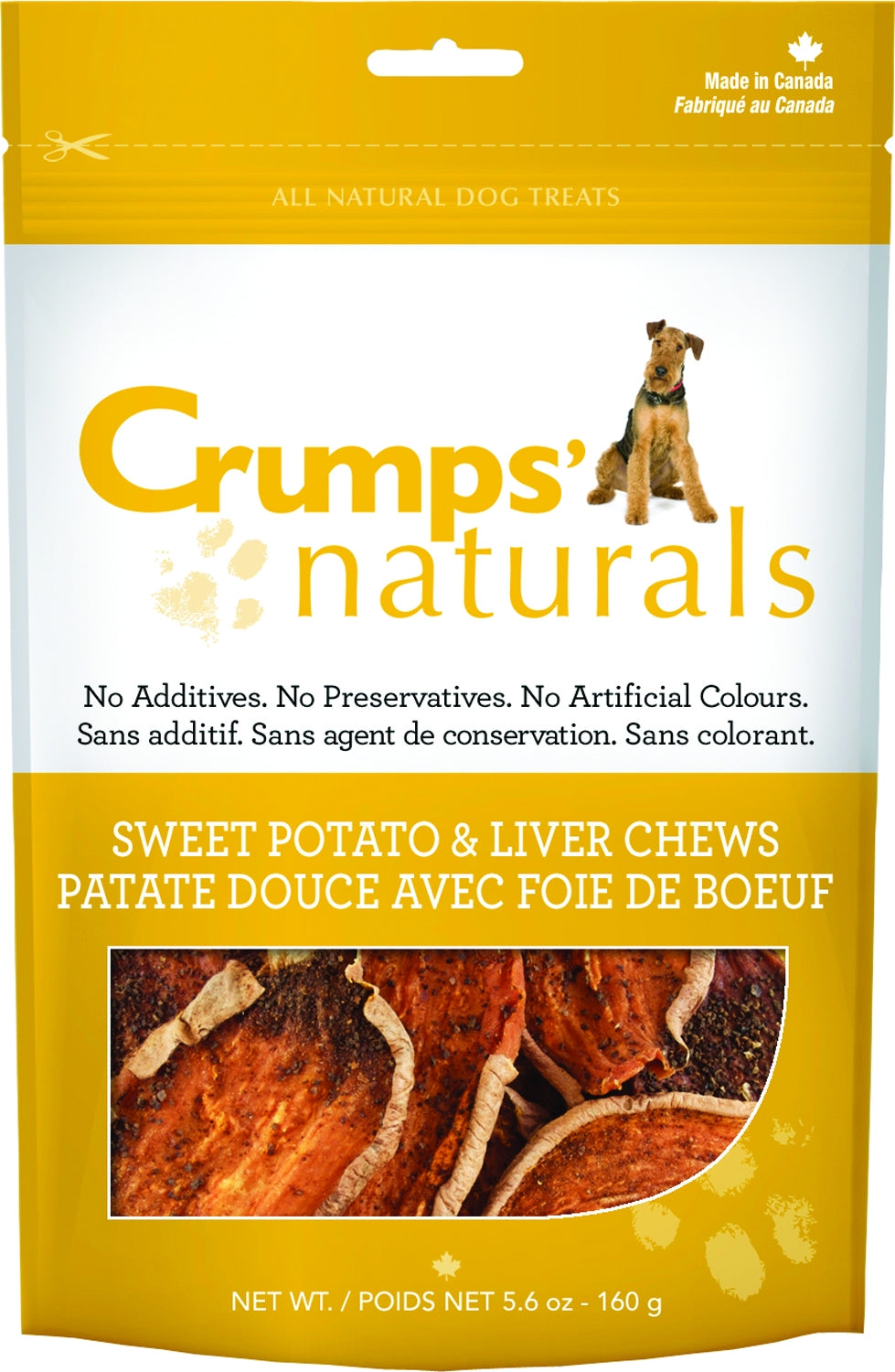 Crumps Naturals Sweet Potato & Liver Chews