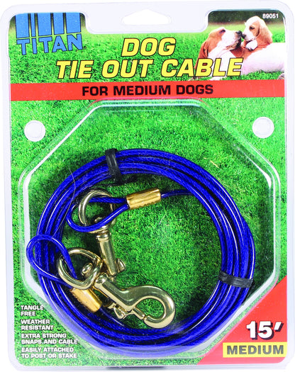 Titan Medium Cable Dog Tie Out