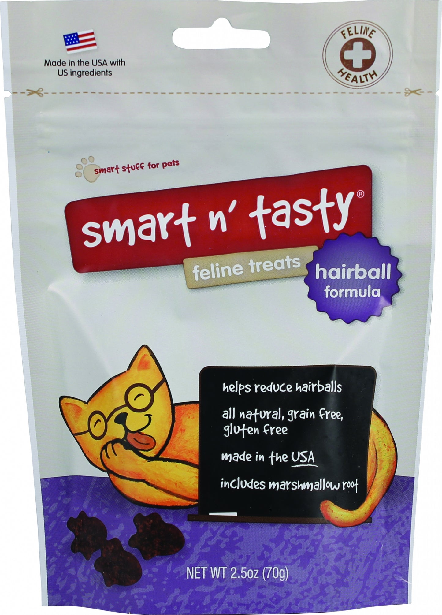 Smart 'N Tasty Feline Treats Hairball Formula - Chicken