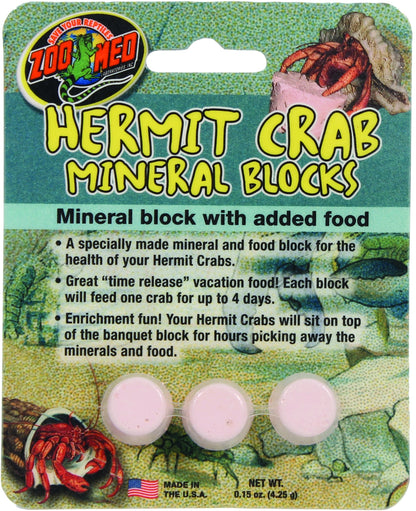 Zoo Med Hermit Crab Mineral Blocks With Added Food