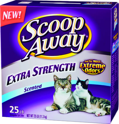 Scoop Away Extra Strength Cat Litter 25 Lb Scented