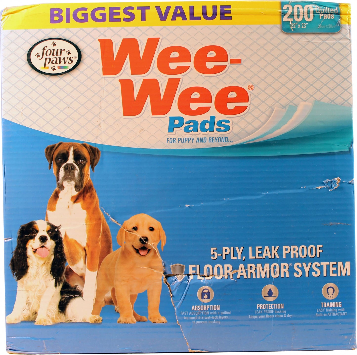 Wee Wee Pads For Puppies - 200 Pack