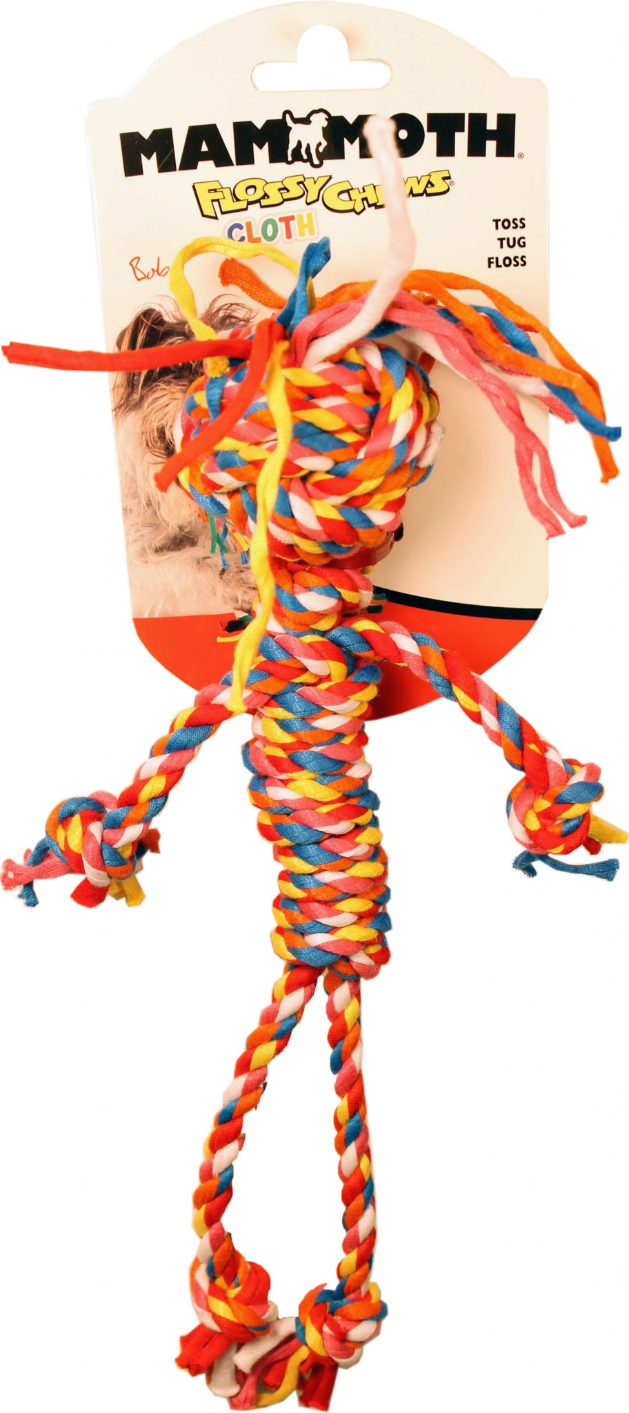 Mammoth FlossyChews Small Cloth Rope Man Dog Toy