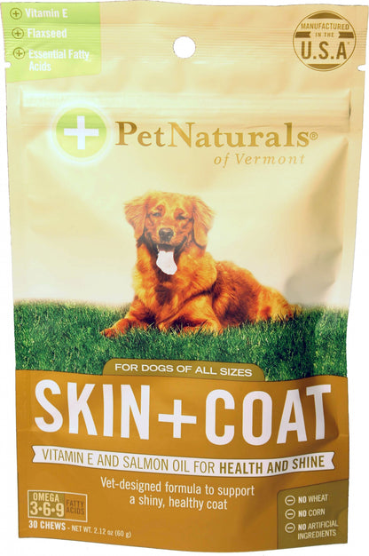 Pet Naturals Of Vermont Skin + Coat Chews For Dogs