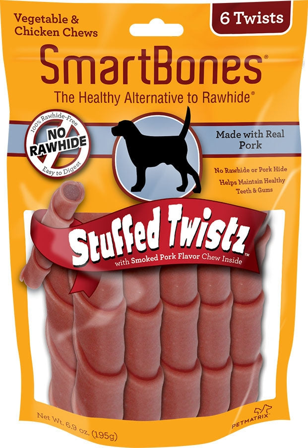 Smartbones Stuffed Twistz - Pork