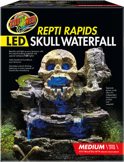 Zoo Med Repti Rapids Led Waterfall Skull