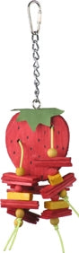 Happy Beaks Strawberry Bird Toy