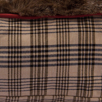 Baker Dog Bed With Baker Plaid Trim - Round